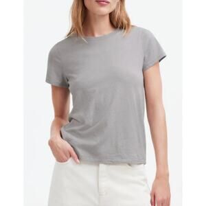 Madewell | NWT Northside Vintage Tee Light Heather Grey Short Sleeve | Sz L